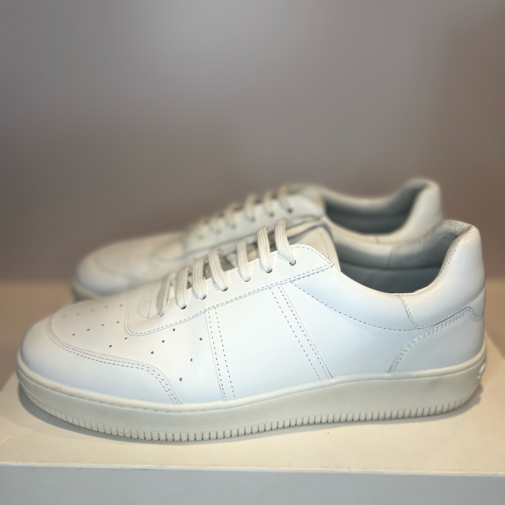 Magic White Lace Up Low Top Sneakers - Picture 7 of 10
